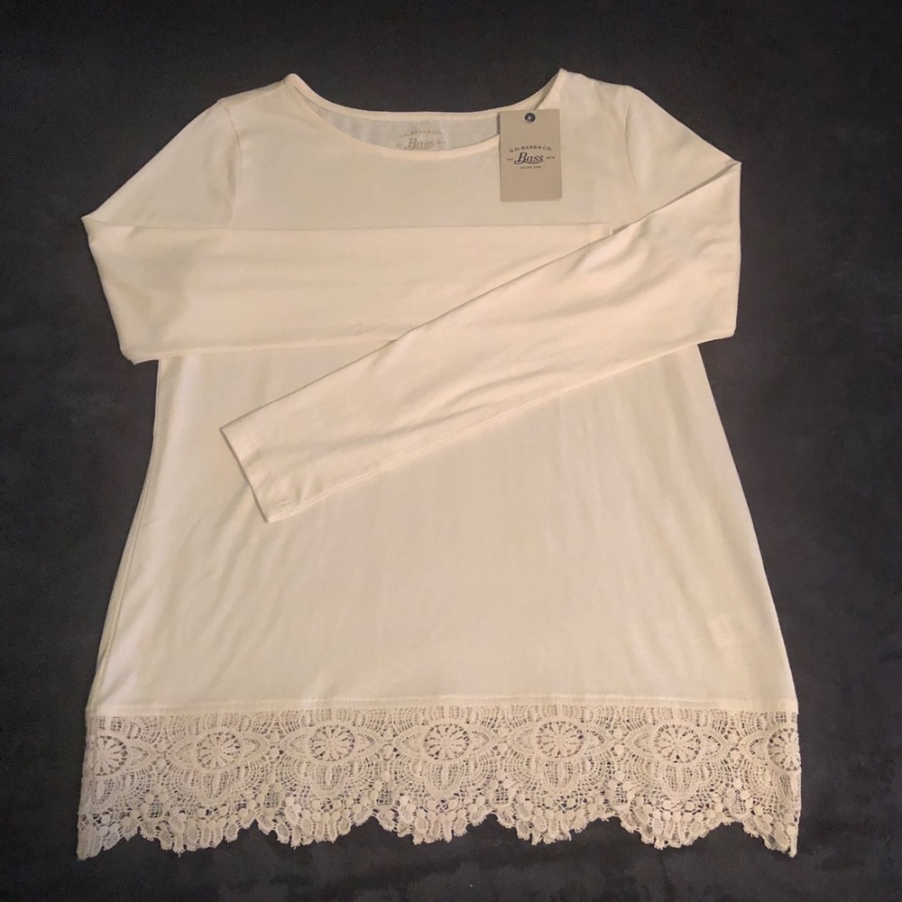 G.H. Bass & Co. Women’s Long Sleeve Lace size S